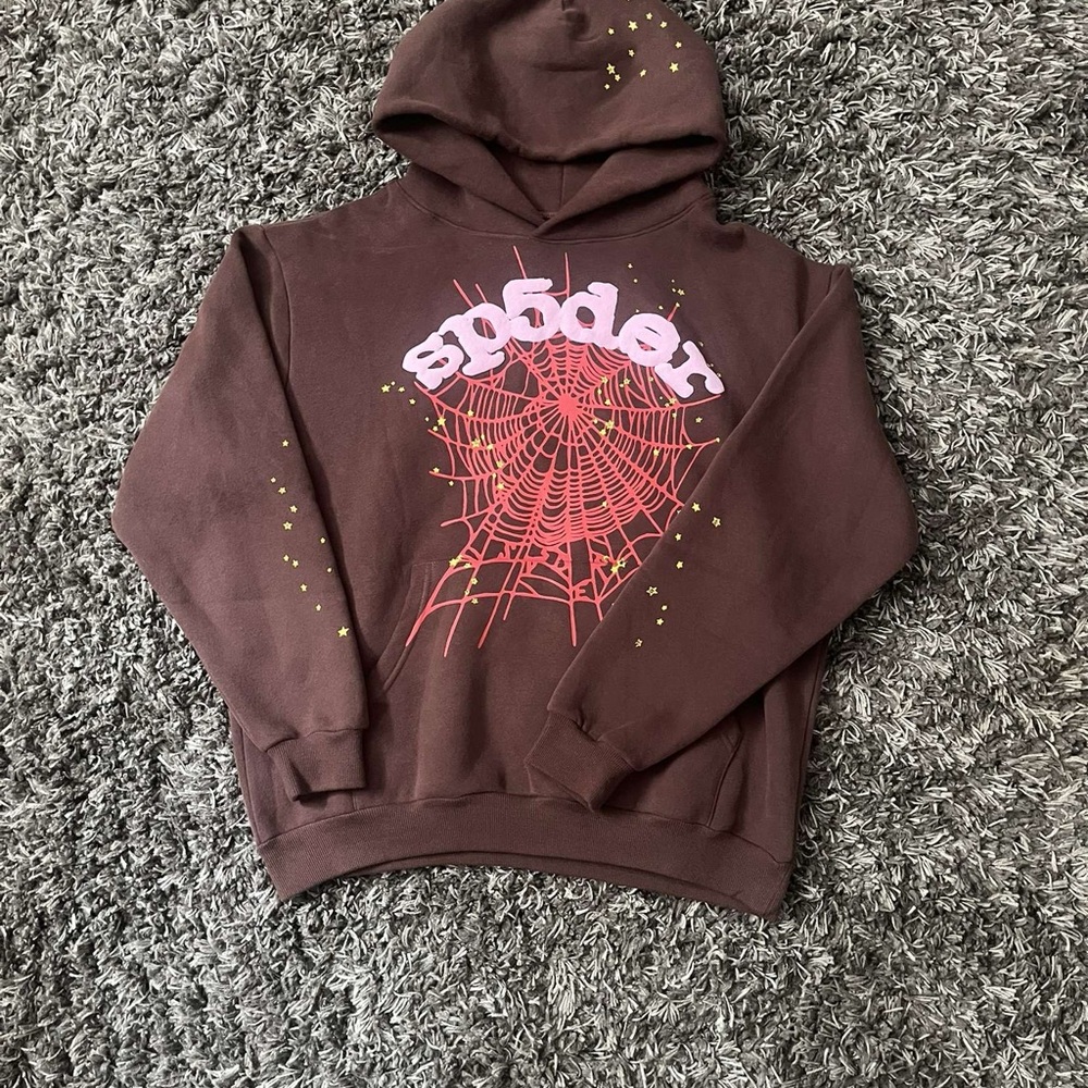 Spider Hoodie Brown